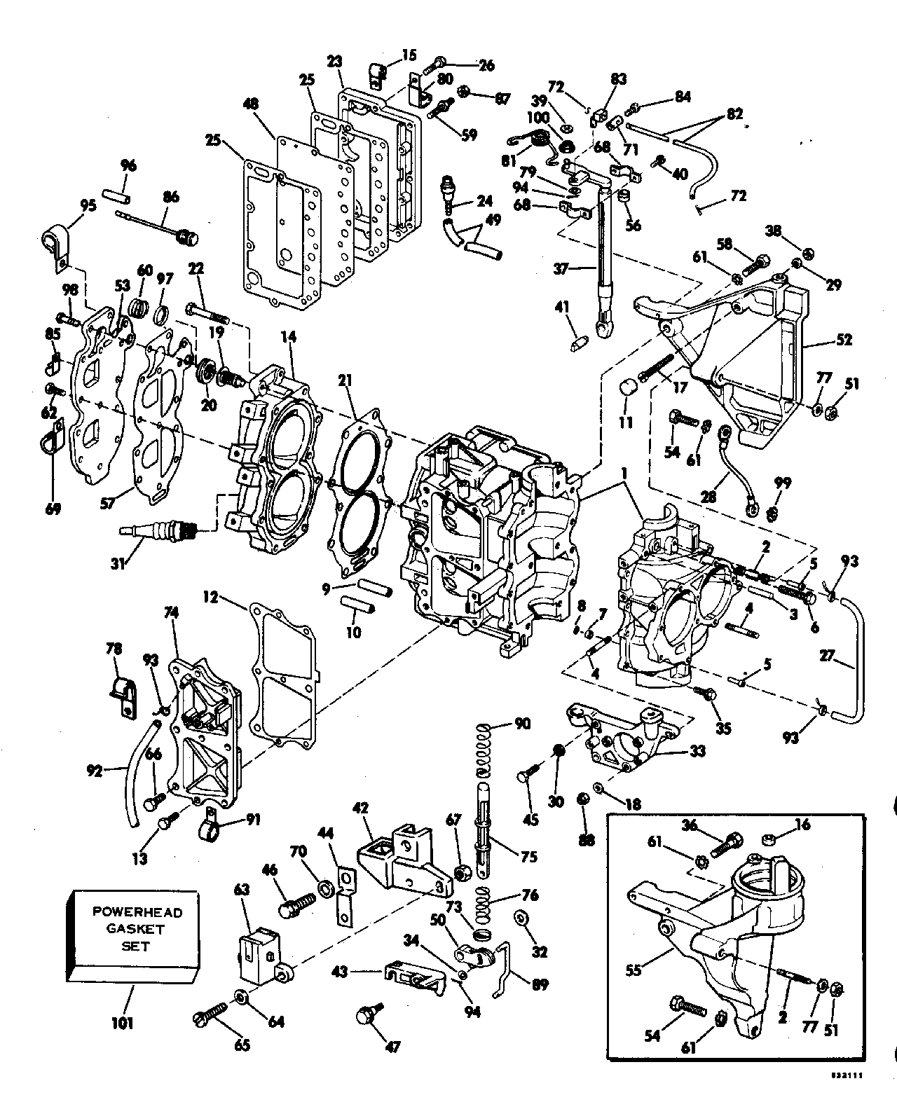 BRP | EVINRUDE - EN | 1983 | 25 | E25ECTD 1983 | CYLINDER & CRANKCASE ...