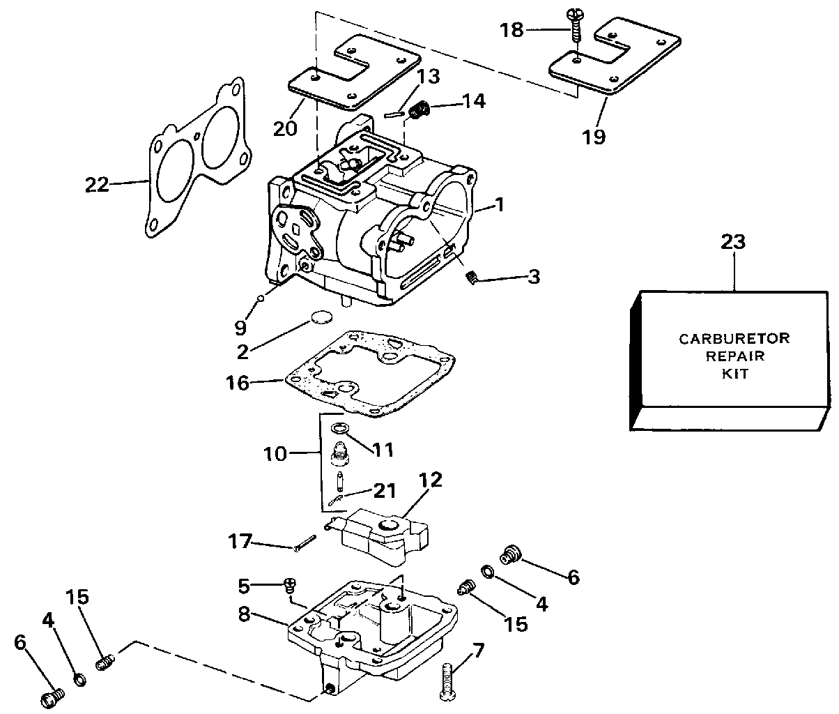 BRP | EVINRUDE - EN | 1987 | 150 | E150STLCUR 1987 | CARBURETOR ...