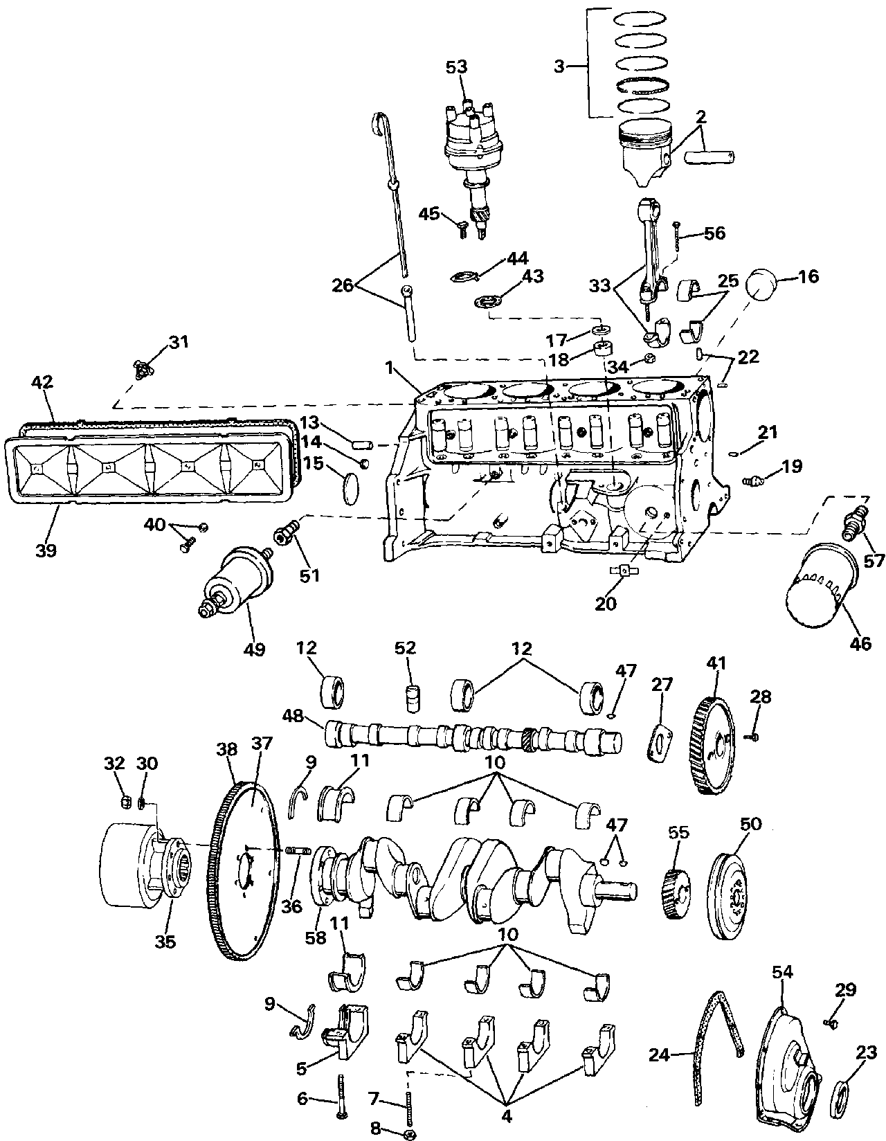 STERN DRIVE | 1987 | 3 | 302AMFTC 1987 | CRANKCASE - Evinrude/Johnson ...