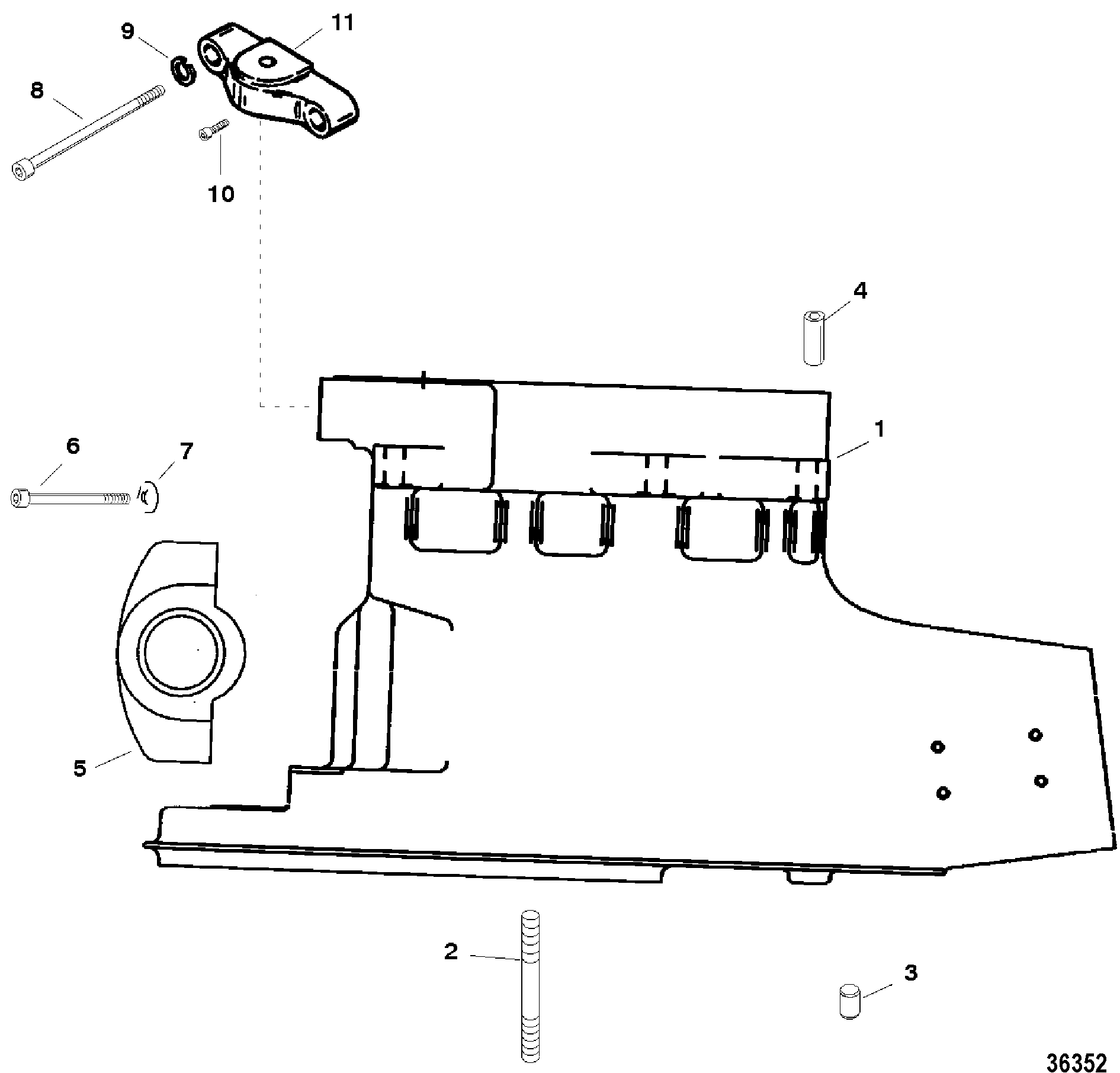 mercury-race-outboard-s3000-0d181027-up-driveshaft-housing-mercury-outboard-motor