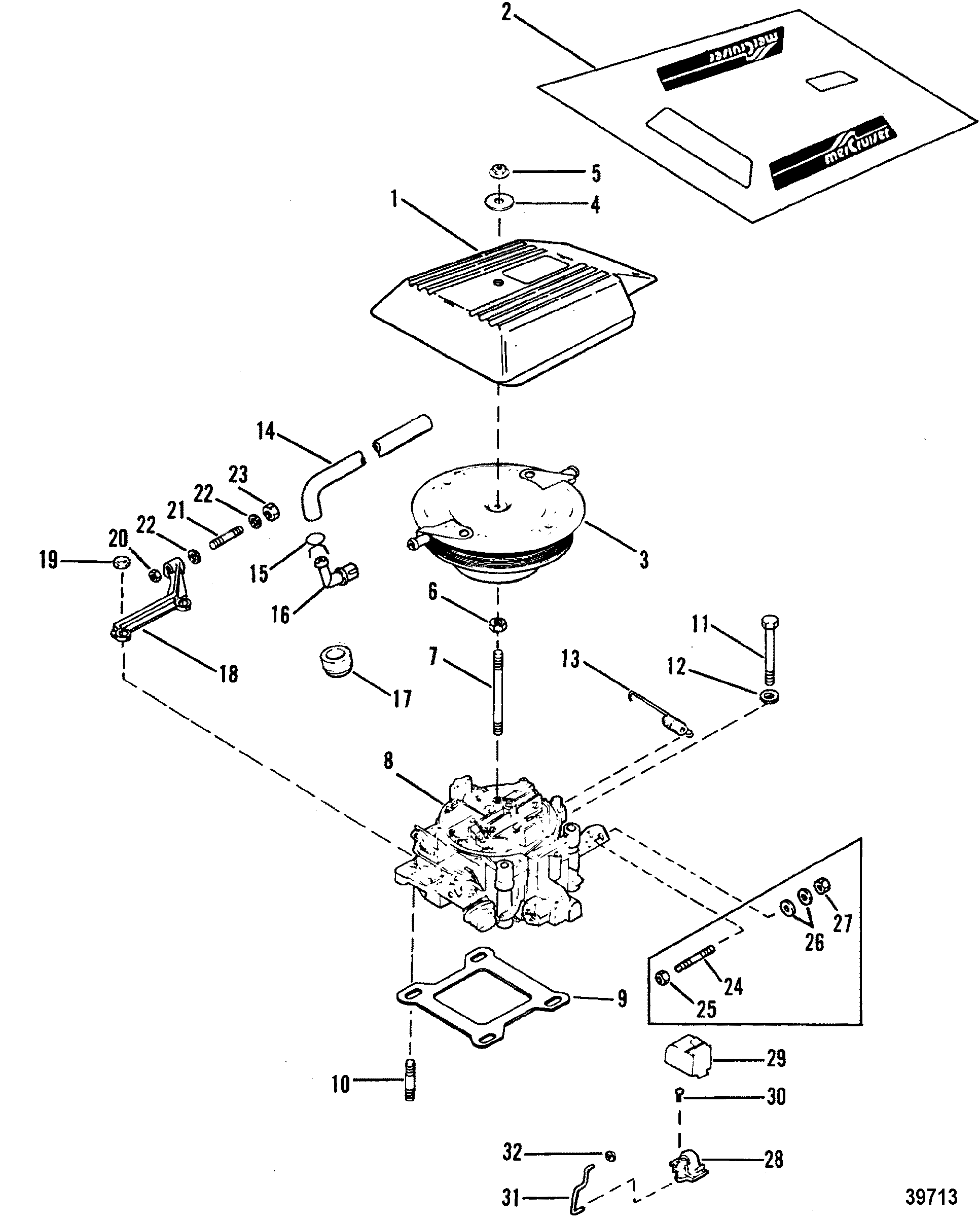 Mercury | MERCRUISER | 4.3L (GEN II) (2 BBL.) GM 262 V-6 1992-1993 ...