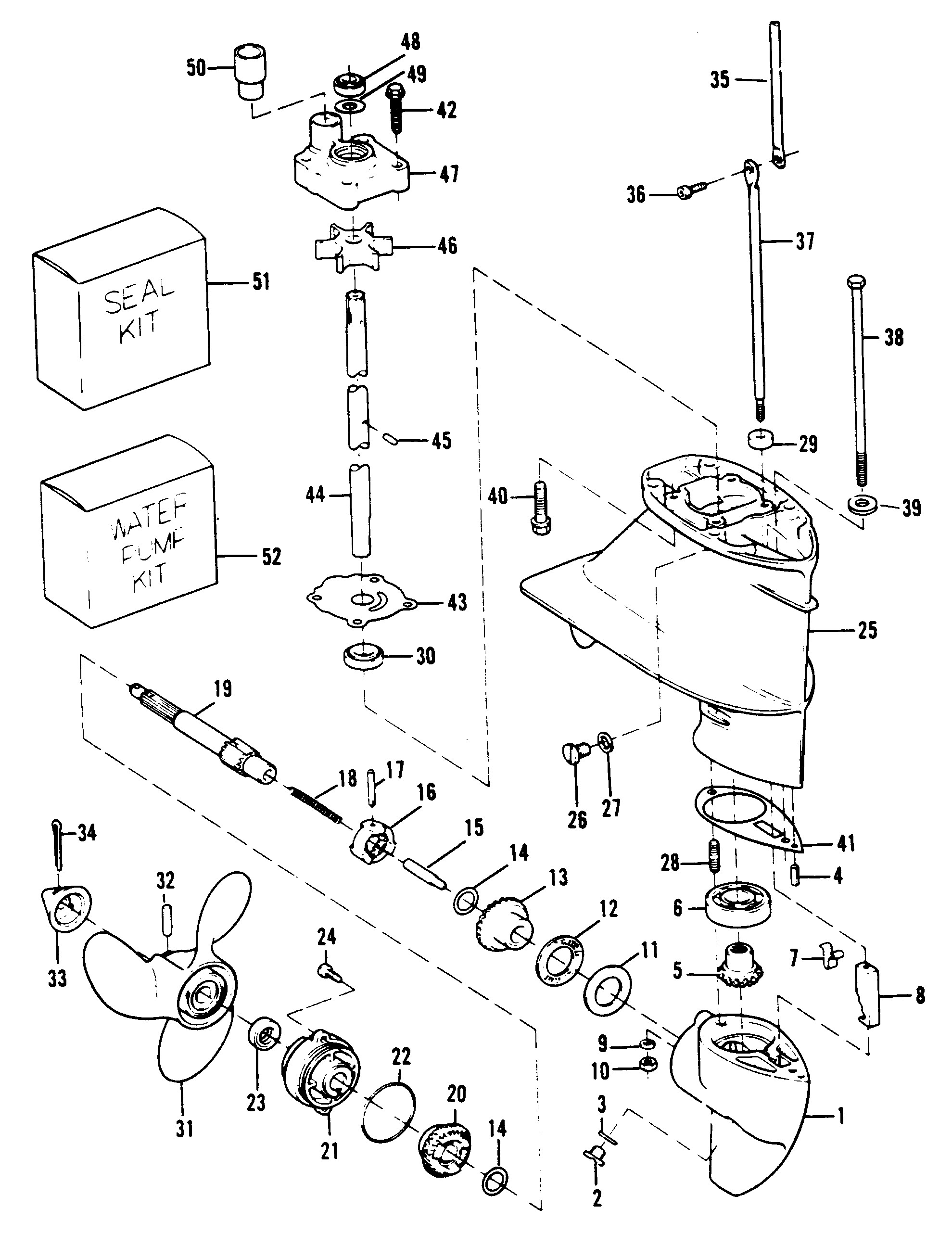 15 H.P. (1995) | 225.581497 | GEAR HOUSING - Mercury Outboard Motor ...