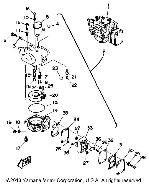 Yamaha | OUTBOARD | 6 HP | 6LF | CARBURETOR - - Van’s Sport Center