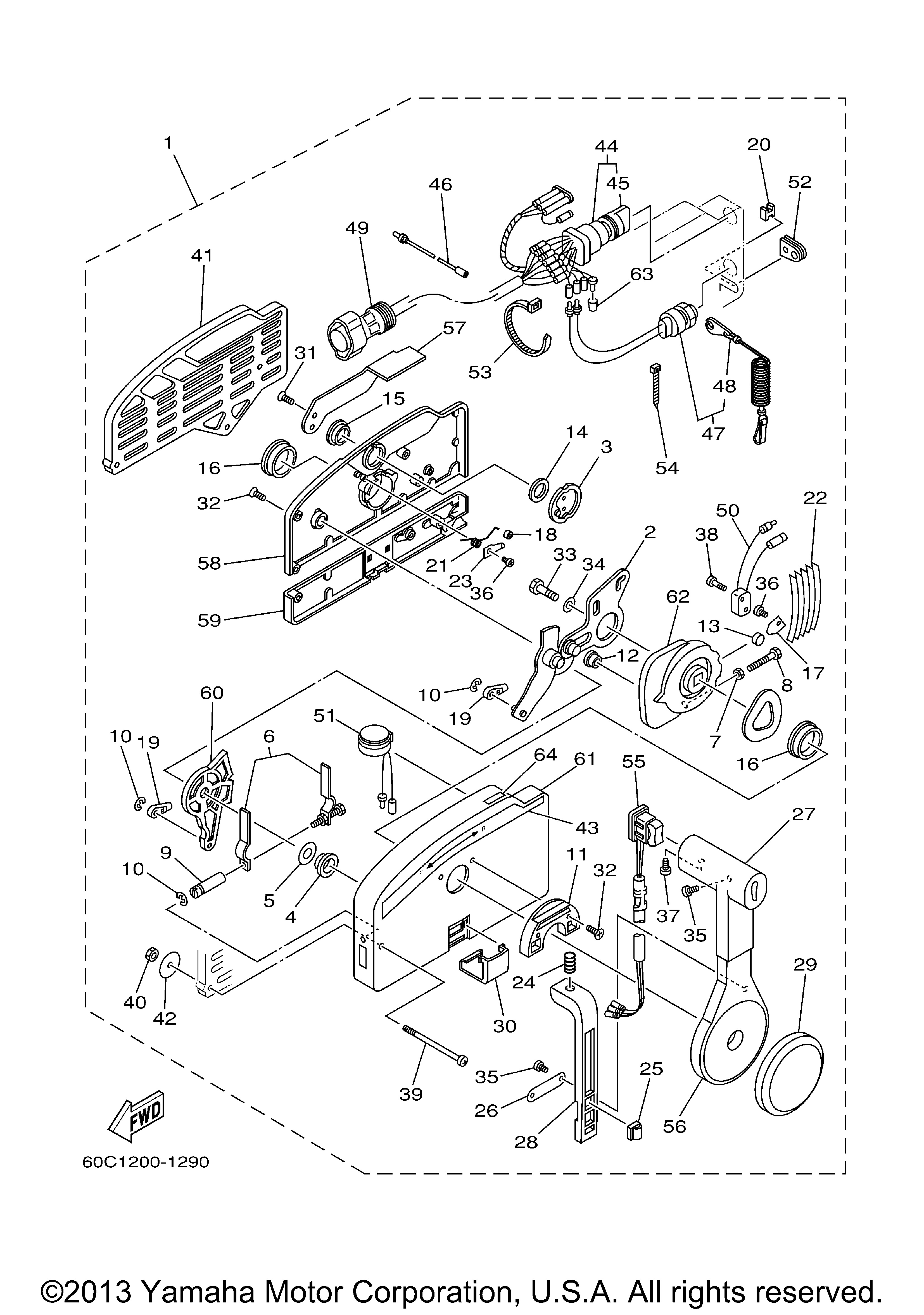 Yamaha | Outboard Parts by HP | 150 | VX150TLRC | REMOTE CONTROL